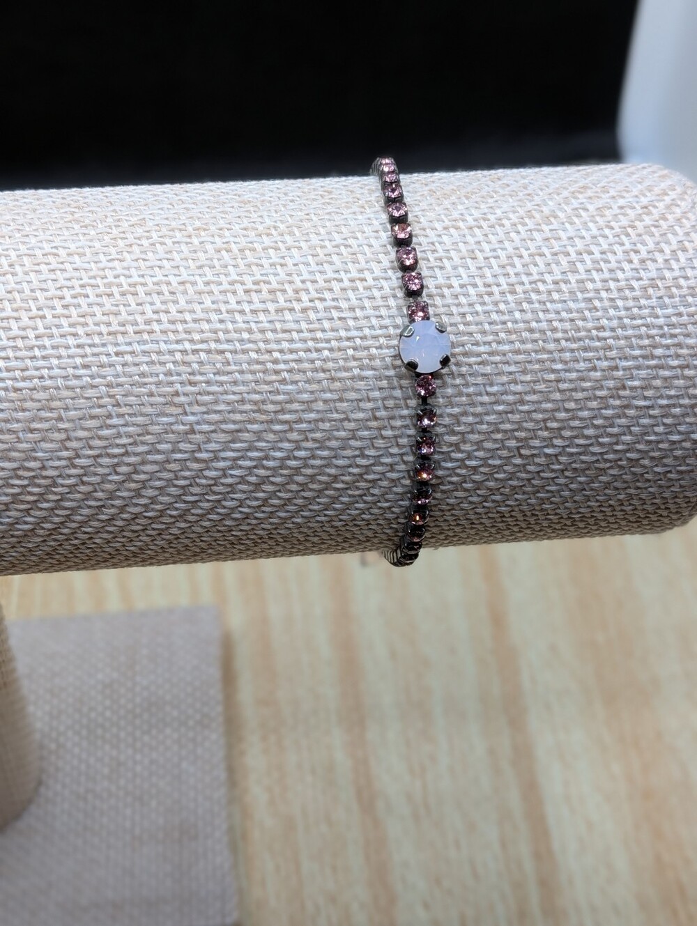 Sabika Pink Crystal Bracelet - Picture 3 of 3
